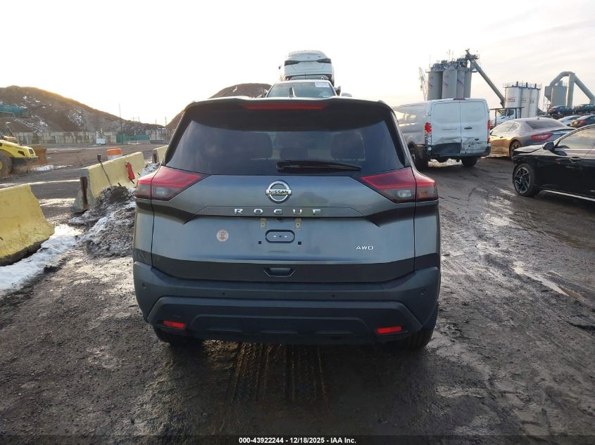 2021 Nissan Rogue S Intelligent Awd VIN: 5N1AT3AB2MC701295 Lot: 43922244