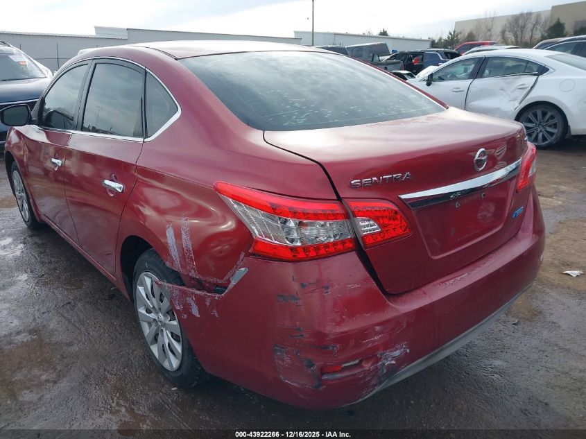 2014 Nissan Sentra Sv VIN: 3N1AB7AP9EY324597 Lot: 43922266