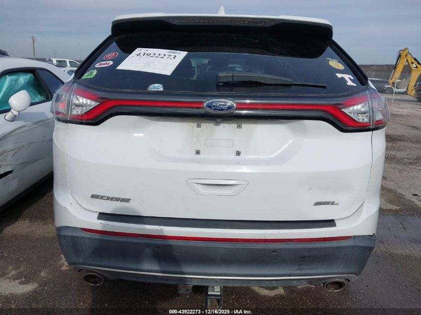 2018 Ford Edge Sel VIN: 2FMPK3J87JBC27342 Lot: 43922273
