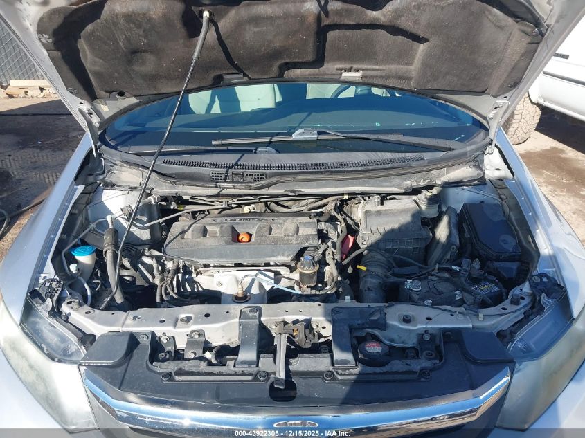 2012 Honda Civic Ex VIN: 19XFB2F85CE027638 Lot: 43922305