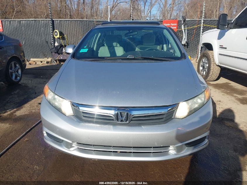 2012 Honda Civic Ex VIN: 19XFB2F85CE027638 Lot: 43922305