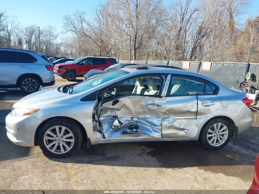 2012 Honda Civic Ex VIN: 19XFB2F85CE027638 Lot: 43922305