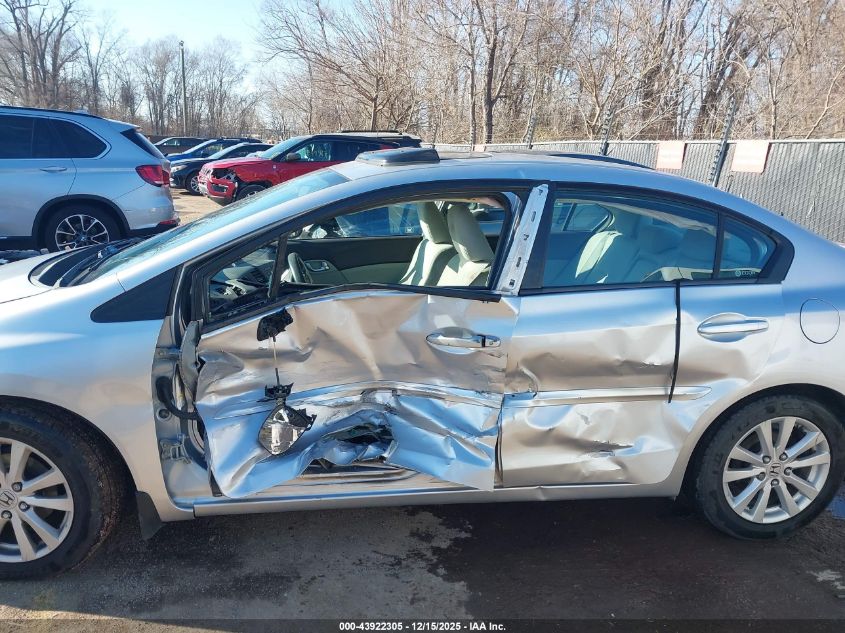 2012 Honda Civic Ex VIN: 19XFB2F85CE027638 Lot: 43922305