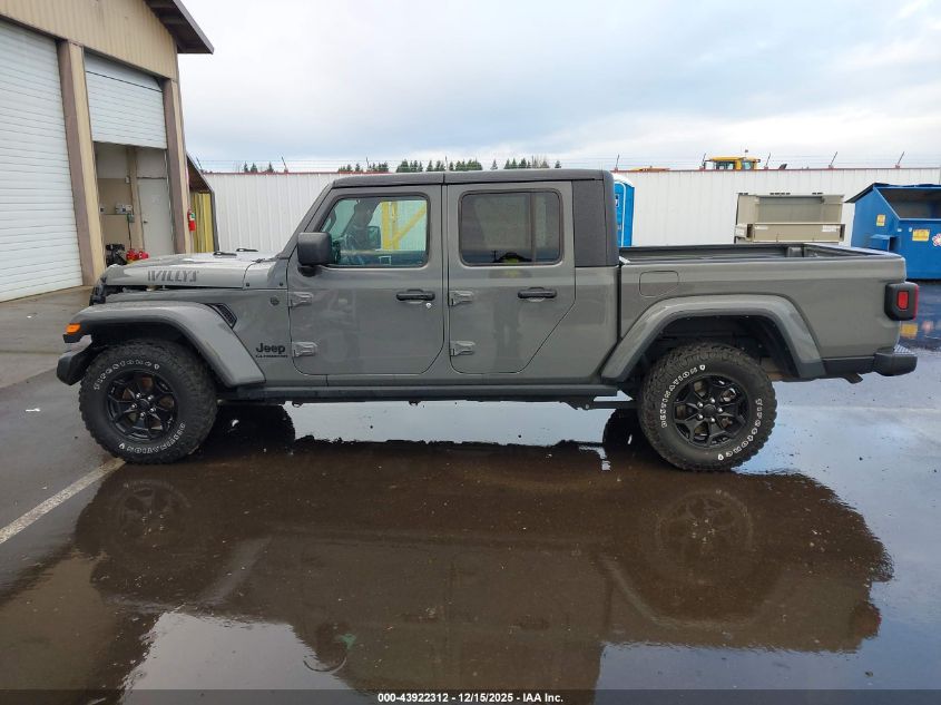 2022 Jeep Gladiator Willys 4X4 VIN: 1C6HJTAG1NL149267 Lot: 43922312