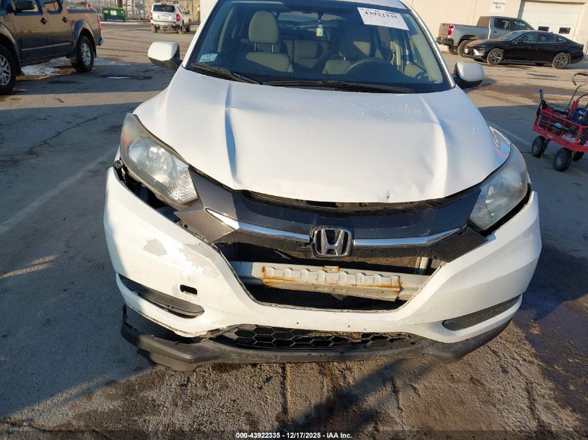 2016 Honda Hr-V Lx VIN: 3CZRU6H35GM721185 Lot: 43922335