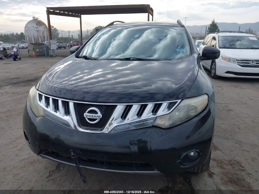 2010 Nissan Murano Sl VIN: JN8AZ1MU7AW000917 Lot: 43922353