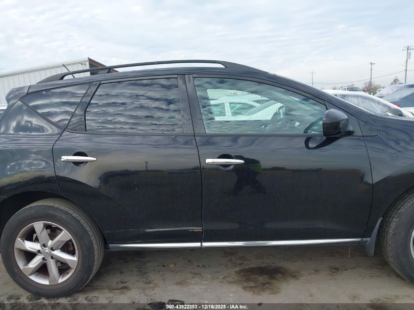 2010 Nissan Murano Sl VIN: JN8AZ1MU7AW000917 Lot: 43922353