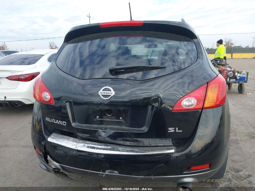2010 Nissan Murano Sl VIN: JN8AZ1MU7AW000917 Lot: 43922353