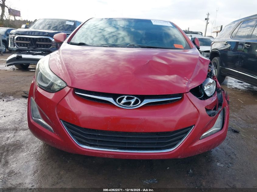 2016 Hyundai Elantra Se VIN: KMHDH4AE8GU543591 Lot: 43922371