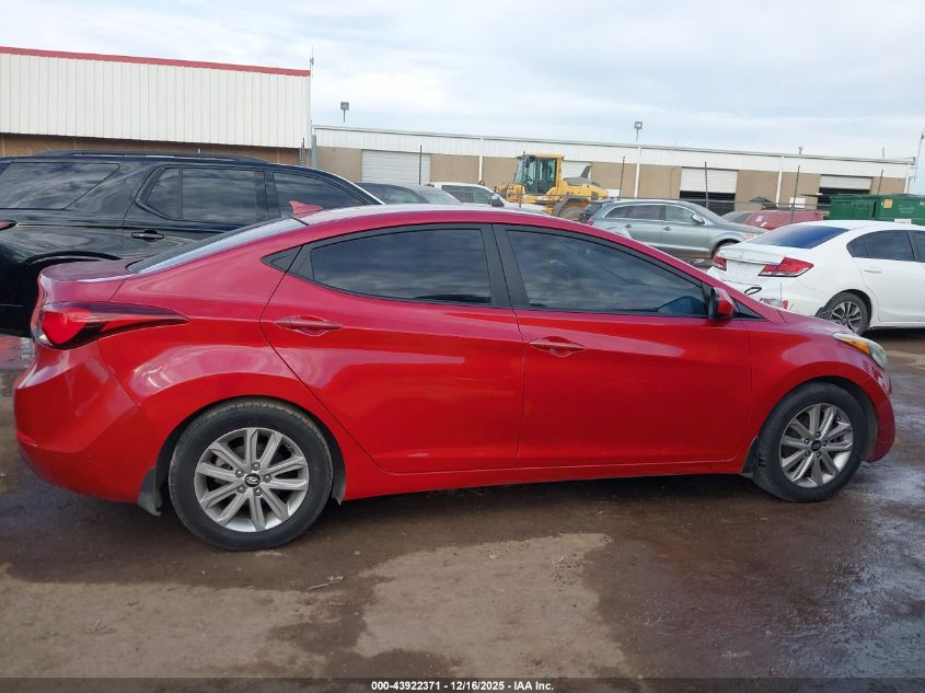 2016 Hyundai Elantra Se VIN: KMHDH4AE8GU543591 Lot: 43922371