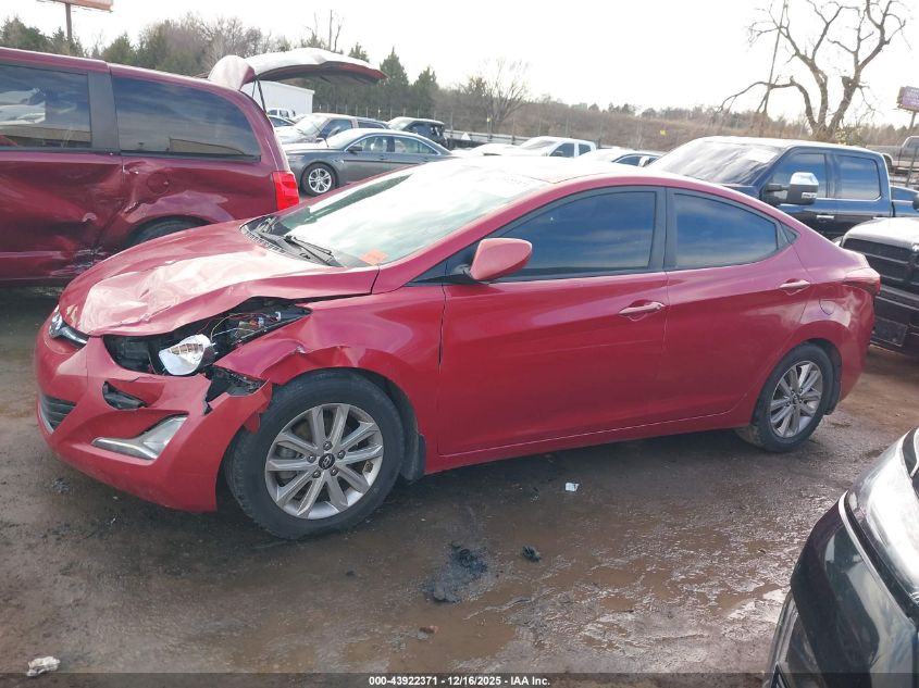 2016 Hyundai Elantra Se VIN: KMHDH4AE8GU543591 Lot: 43922371