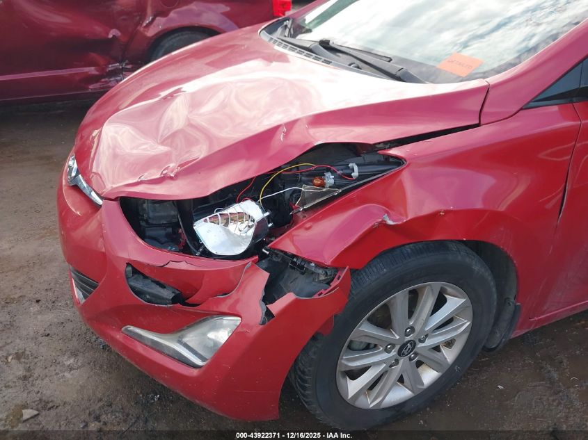 2016 Hyundai Elantra Se VIN: KMHDH4AE8GU543591 Lot: 43922371