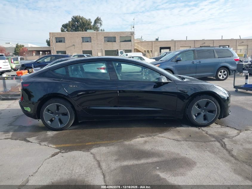 2022 Tesla Model 3 Long Range Dual Motor All-Wheel Drive VIN: 5YJ3E1EB7NF364309 Lot: 43922378