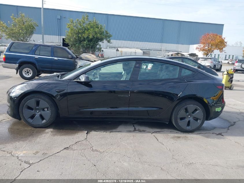 2022 Tesla Model 3 Long Range Dual Motor All-Wheel Drive VIN: 5YJ3E1EB7NF364309 Lot: 43922378