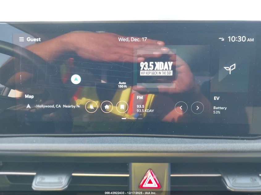 2025 Kia Ev6 Light Long Range VIN: 5XYC34JAXSG008400 Lot: 43922433