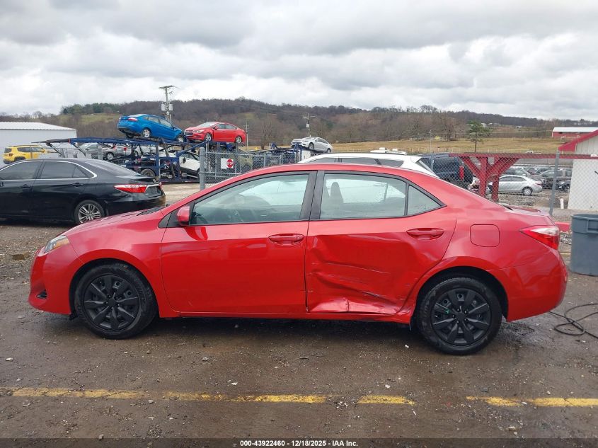 2018 Toyota Corolla Le VIN: 2T1BURHE5JC054841 Lot: 43922460