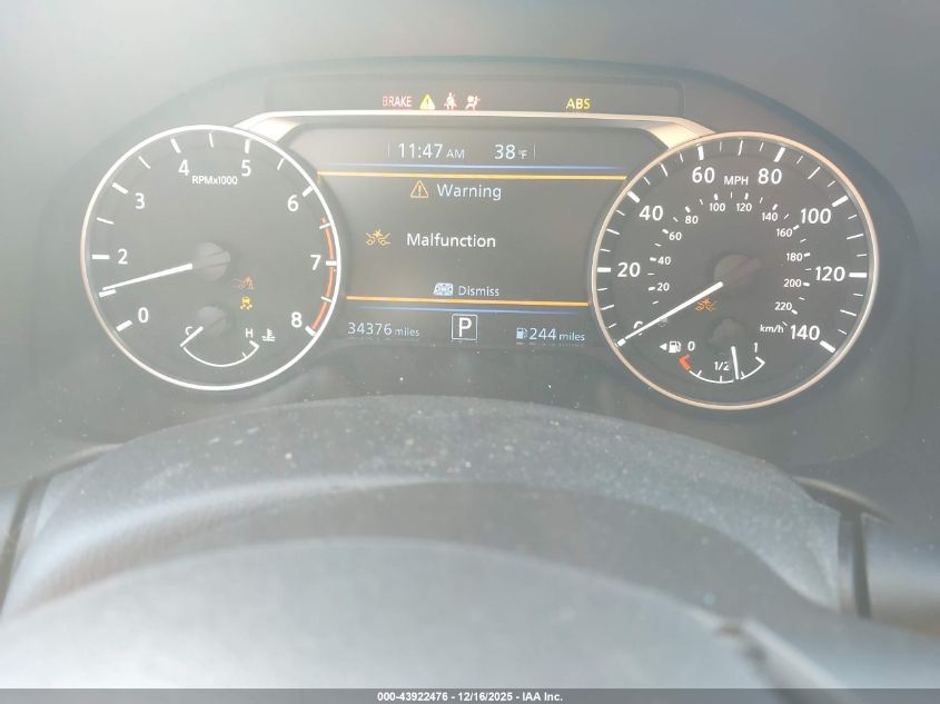 2023 Nissan Altima Sv Fwd VIN: 1N4BL4DV9PN366863 Lot: 43922476