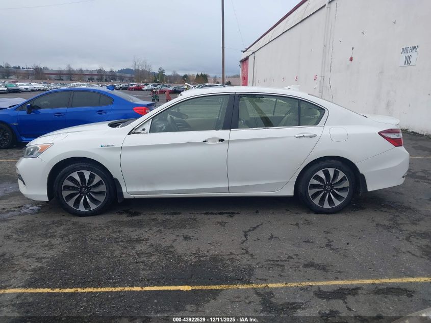 2017 Honda Accord Hybrid Ex-L VIN: JHMCR6F59HC027800 Lot: 43922529