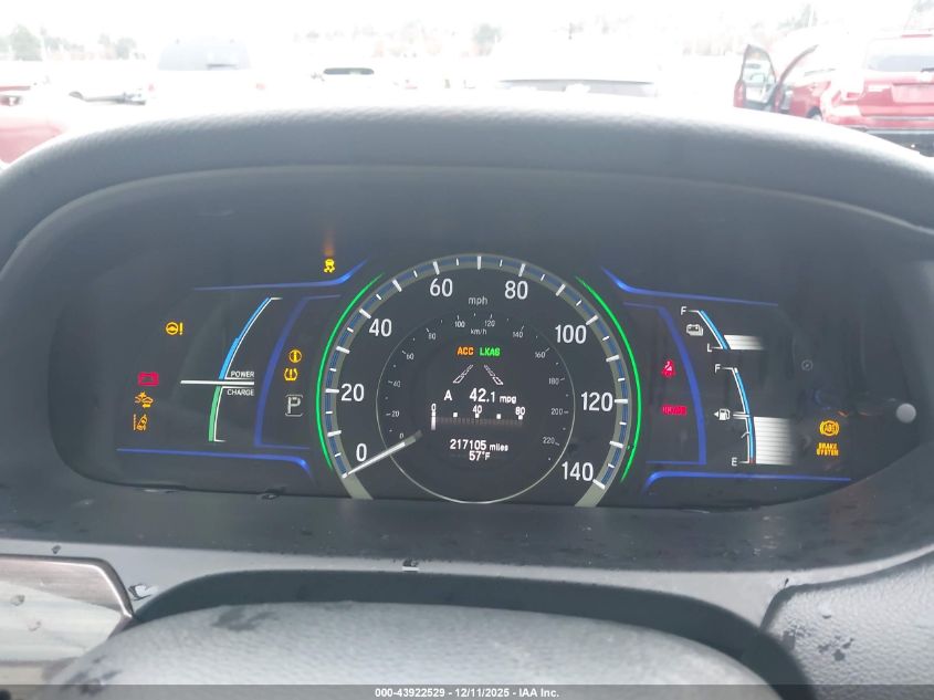 2017 Honda Accord Hybrid Ex-L VIN: JHMCR6F59HC027800 Lot: 43922529