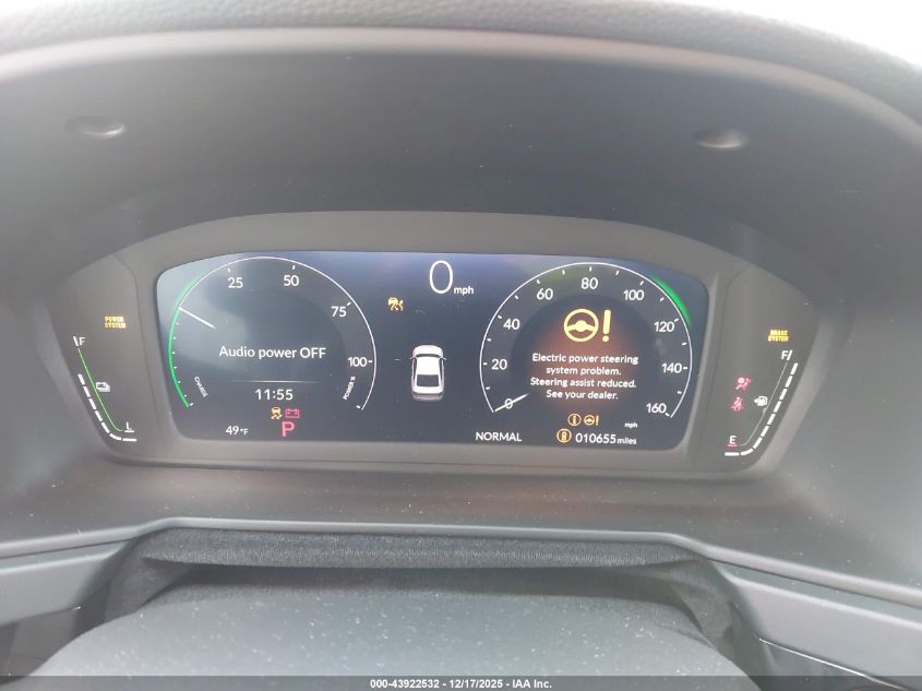 2025 Honda Accord Hybrid Touring VIN: 1HGCY2F83SA056981 Lot: 43922532