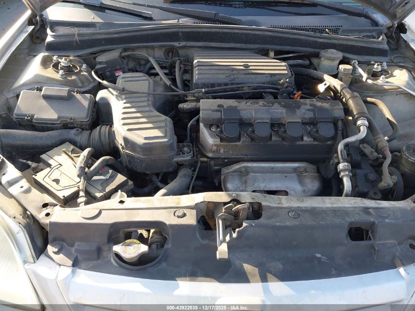 2001 Honda Civic Lx VIN: 2HGES16541H584233 Lot: 43922535