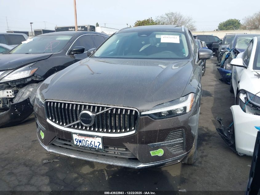 2023 Volvo Xc60 Recharge Plug-In Hybrid T8 Core Bright Theme VIN: YV4H60DV1P1226136 Lot: 43922563