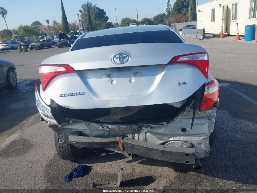 2015 Toyota Corolla Le Plus VIN: 5YFBURHE0FP199454 Lot: 43922583