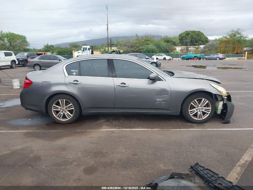 2012 Infiniti G25 Journey VIN: JN1DV6AP5CM812136 Lot: 43922654
