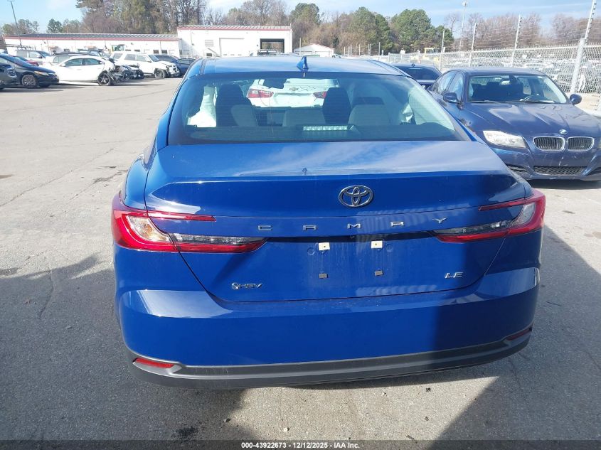 2026 Toyota Camry Le VIN: 4T1DAACKXTU218585 Lot: 43922673