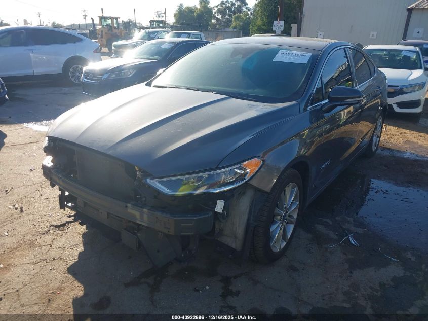 2017 Ford Fusion Hybrid Se VIN: 3FA6P0LU5HR157772 Lot: 43922696