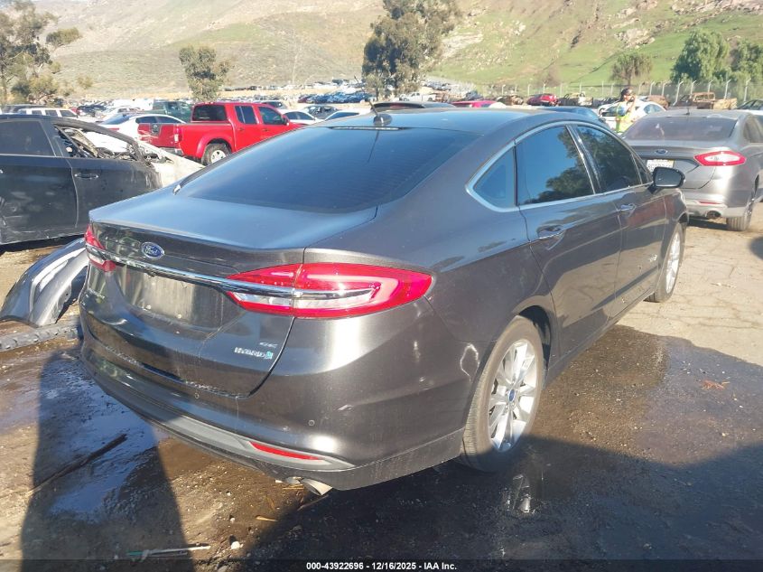2017 Ford Fusion Hybrid Se VIN: 3FA6P0LU5HR157772 Lot: 43922696
