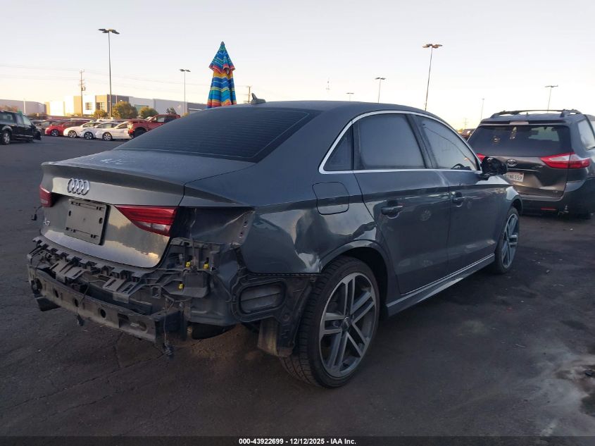2018 Audi A3 2.0T Premium/2.0T Tech Premium VIN: WAUGUGFF1J1019401 Lot: 43922699