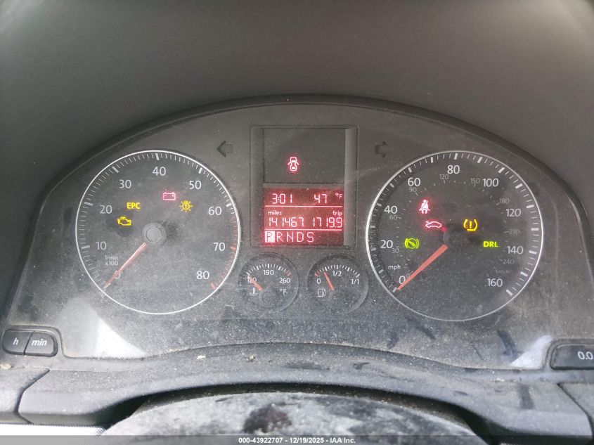 2009 Volkswagen Jetta Se VIN: 3VWRZ71K29M091592 Lot: 43922707