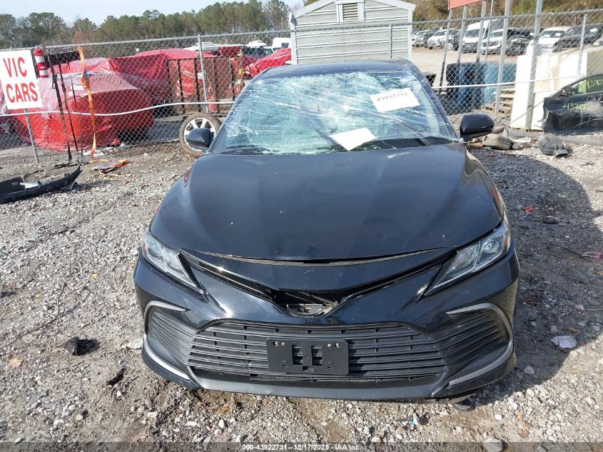 2021 Toyota Camry Le VIN: 4T1C11AK6MU593695 Lot: 43922731