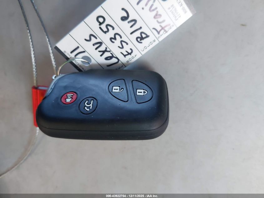 2011 Lexus Es 350 VIN: JTHBK1EG5B2448402 Lot: 43922754