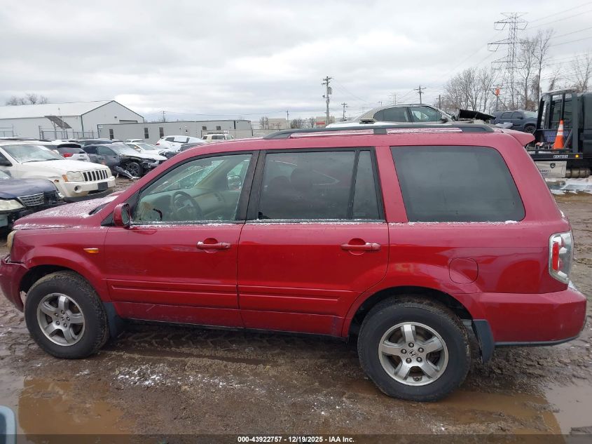 2006 Honda Pilot Ex-L VIN: 5FNYF18776B022841 Lot: 43922757