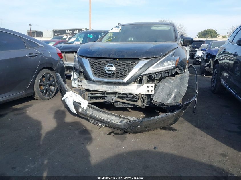 2022 Nissan Murano S Intelligent Awd VIN: 5N1AZ2AS5NC118424 Lot: 43922766