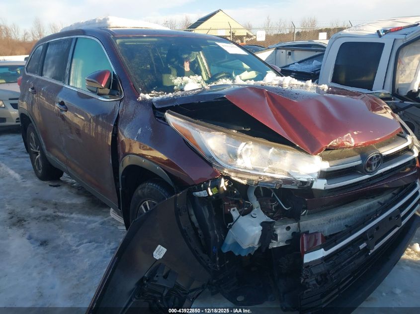 2019 Toyota Highlander Le VIN: 5TDBZRFH1KS993914 Lot: 43922850