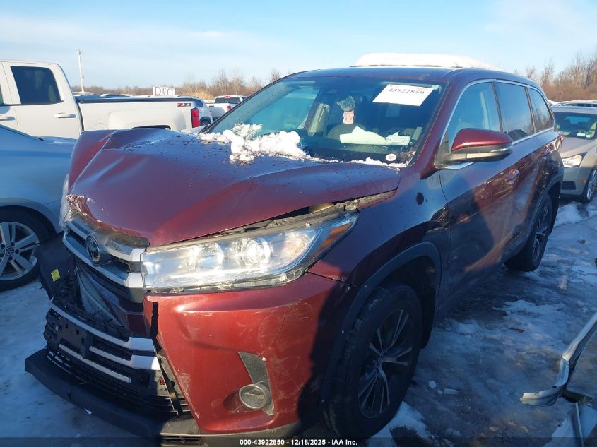2019 Toyota Highlander Le VIN: 5TDBZRFH1KS993914 Lot: 43922850