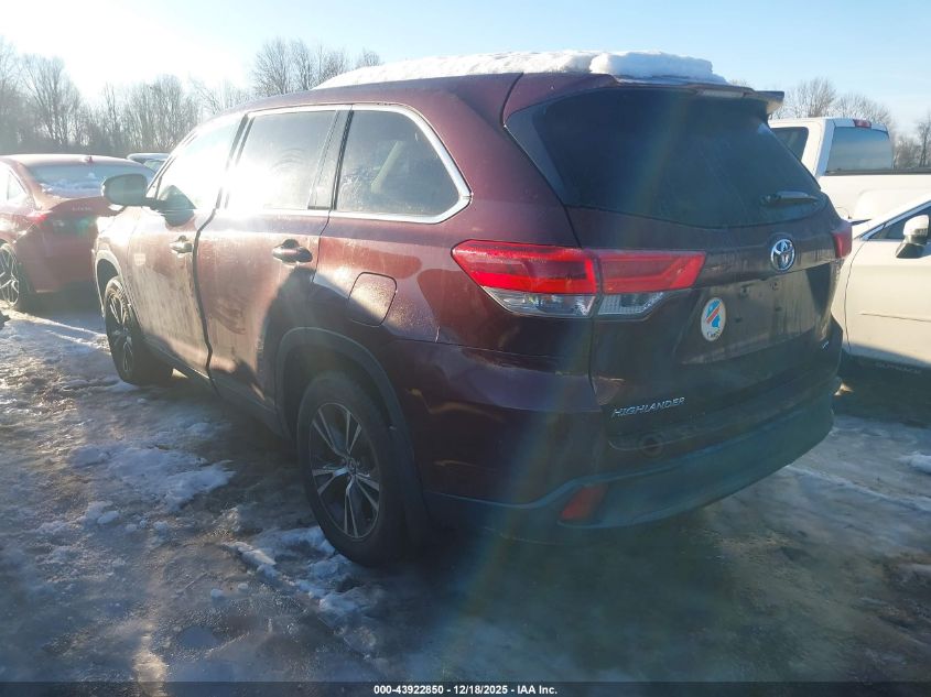 2019 Toyota Highlander Le VIN: 5TDBZRFH1KS993914 Lot: 43922850