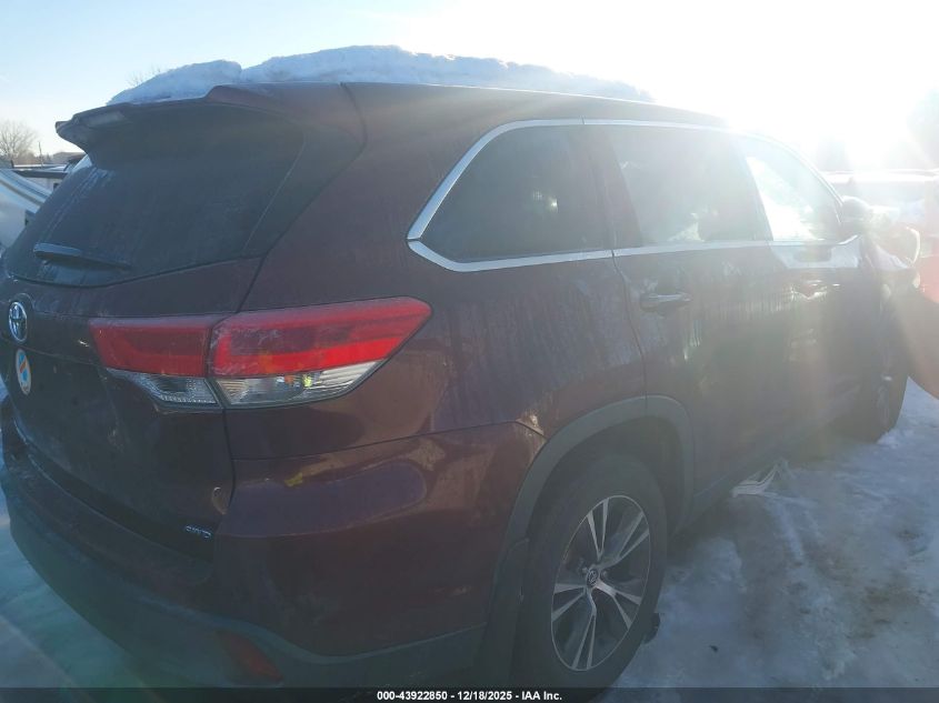 2019 Toyota Highlander Le VIN: 5TDBZRFH1KS993914 Lot: 43922850