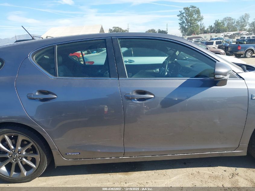 2012 Lexus Ct 200H Premium VIN: JTHKD5BH9C2110582 Lot: 43922857