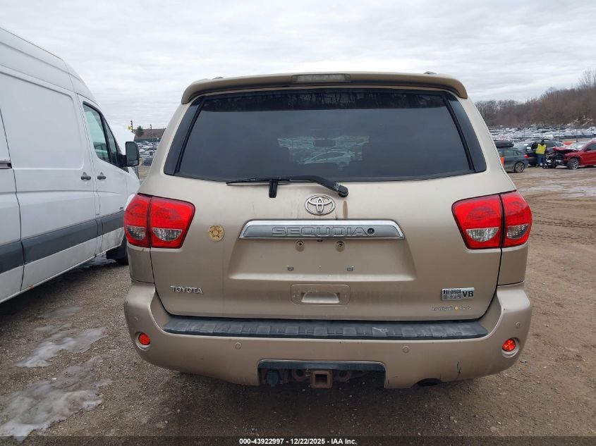 2008 Toyota Sequoia Limited 5.7L V8 VIN: 5TDBY68A98S013890 Lot: 43922997