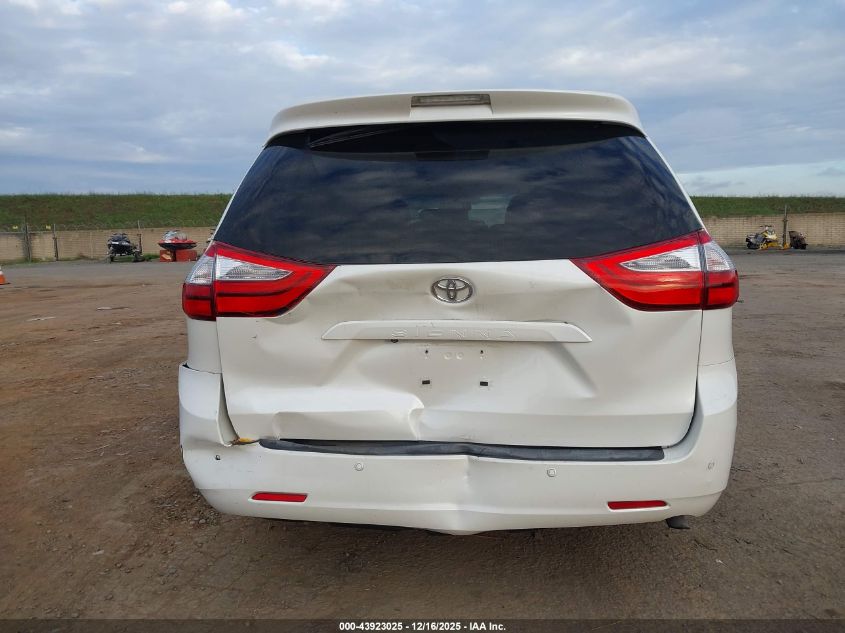 2015 Toyota Sienna Xle 8 Passenger VIN: 5TDYK3DC0FS652237 Lot: 43923025