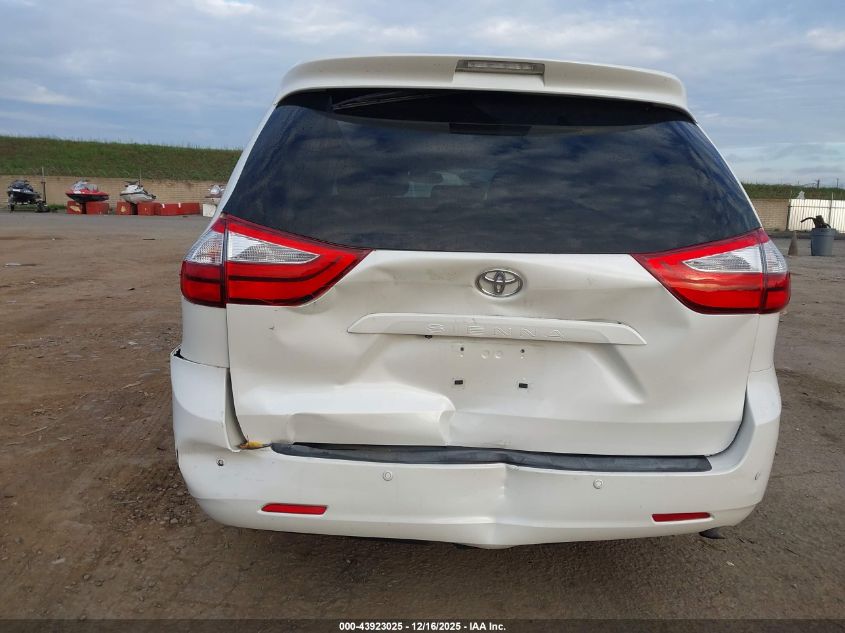 2015 Toyota Sienna Xle 8 Passenger VIN: 5TDYK3DC0FS652237 Lot: 43923025