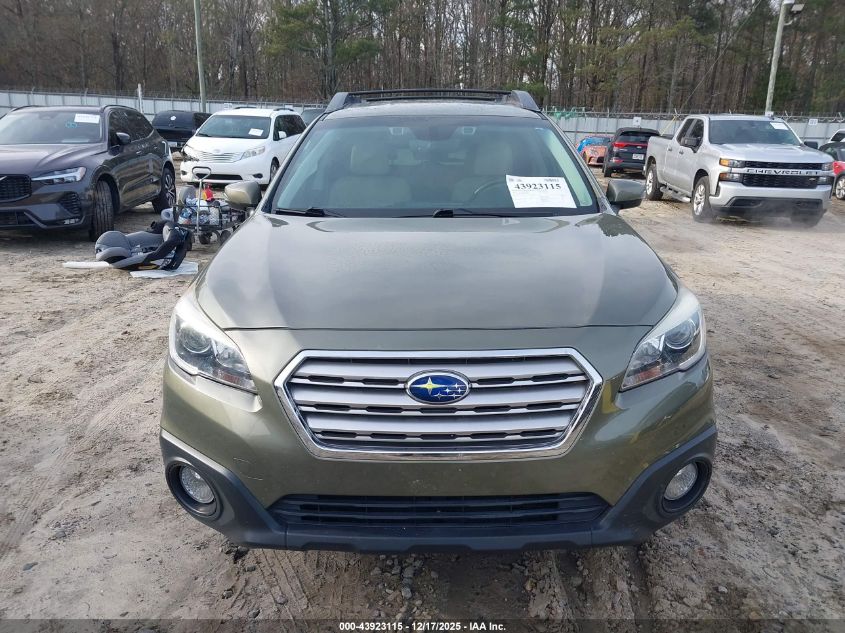 2017 Subaru Outback 2.5I Premium VIN: 4S4BSAFC6H3203121 Lot: 43923115