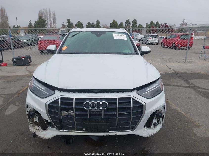 2021 Audi Q5 Premium Plus 45 Tfsi Quattro S Tronic VIN: WA1BAAFYXM2070537 Lot: 43923126