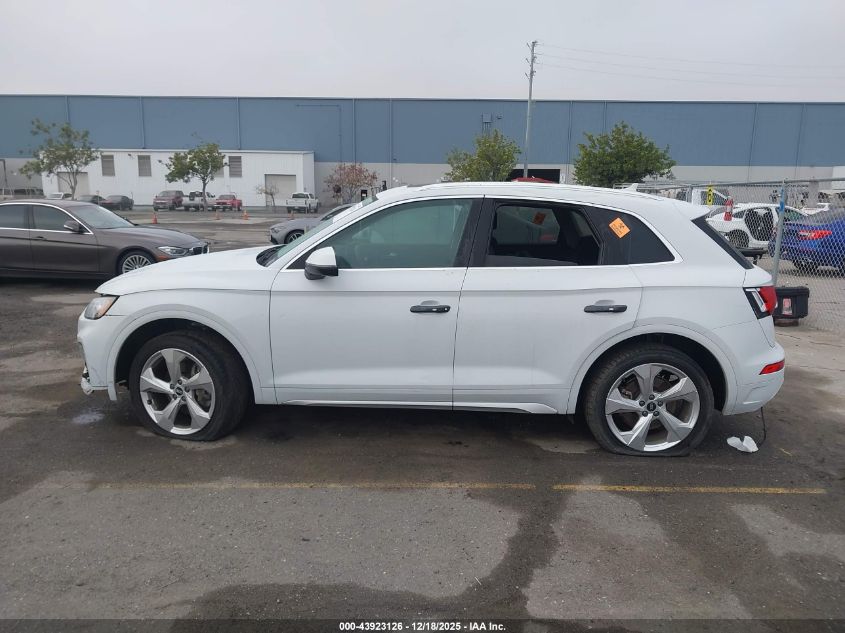 2021 Audi Q5 Premium Plus 45 Tfsi Quattro S Tronic VIN: WA1BAAFYXM2070537 Lot: 43923126
