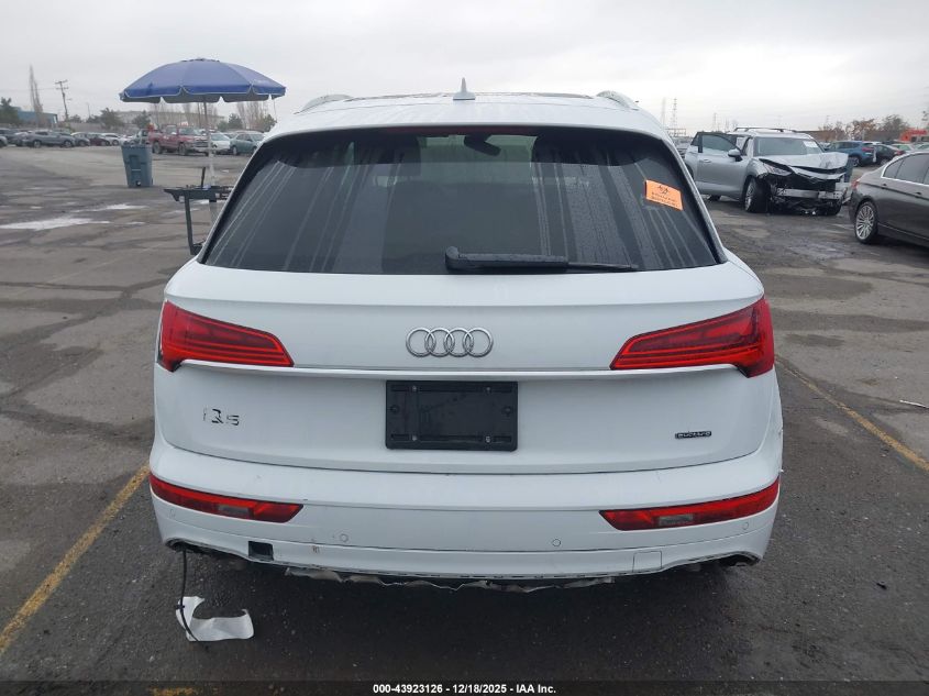 2021 Audi Q5 Premium Plus 45 Tfsi Quattro S Tronic VIN: WA1BAAFYXM2070537 Lot: 43923126