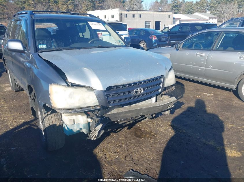 2003 Toyota Highlander VIN: JTEHD21A430023405 Lot: 43923143